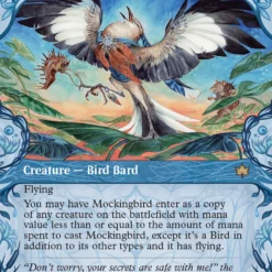 Magic The Gathering Mockingbird (Showcase) [Bloomburrow]