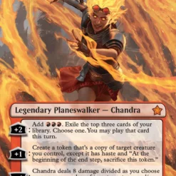 Magic The Gathering Chandra, Flameshaper (Borderless) (Mana Foil) [Foundations]