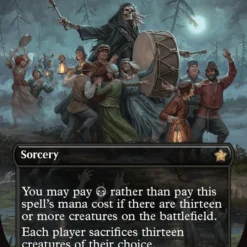 Magic The Gathering Blasphemous Edict (Borderless) [Foundations]