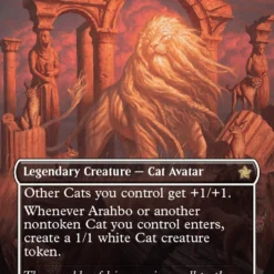 Magic The Gathering Arahbo, The First Fang (Borderless) (Mana Foil) [Foundations]