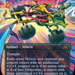 Magic The Gathering Thunderous Velocipede (Borderless) [Aetherdrift]