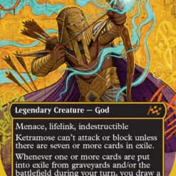 Magic The Gathering Ketramose, The New Dawn (Borderless) (First-Place Foil) [Aetherdrift]