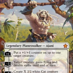 Magic The Gathering Ajani, Caller Of The Pride (Borderless) [Foundations]